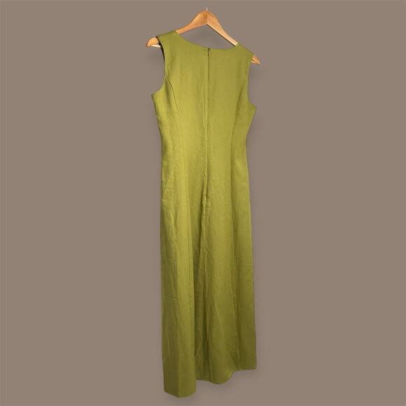 Zara Olive Green Midi Dress - Picture 11 of 15